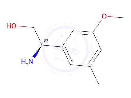 Chemical structure of (R)-2-amino-2-(3-methoxy-5-methylphenyl)ethan-1-ol