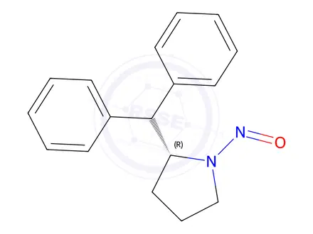 Chemical structure of (R)-2-Benzhydryl-1-Nitrosopyrrolidine