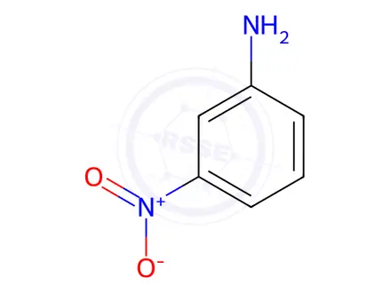 Chemical structure of 3-Nitroaniline