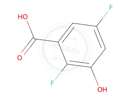 Chemical structure of 2,5-Difluoro-3-hydroxybenzoic acid