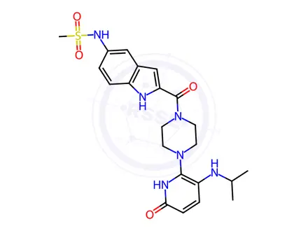 Chemical structure of Delavirdine Impurity 11