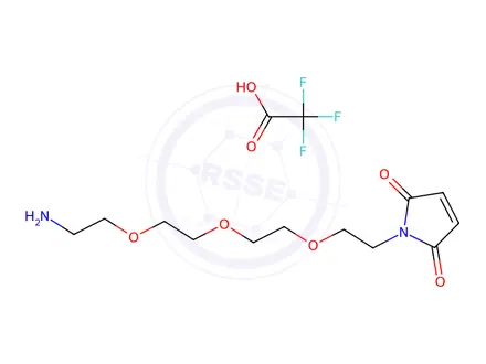 Chemical structure of 1-(2-(2-(2-(2-Aminoethoxy)ethoxy)ethoxy)ethyl)-1H-pyrrole-2,5-dione 2,2,2-trifluoroacetate
