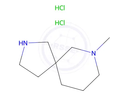 Chemical structure of 7-methyl-2,7-diazaspiro[4.5]decane:dihydrochloride