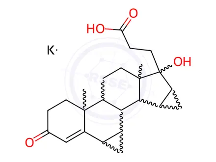 Chemical structure of Drospirenone acid potassium salt
