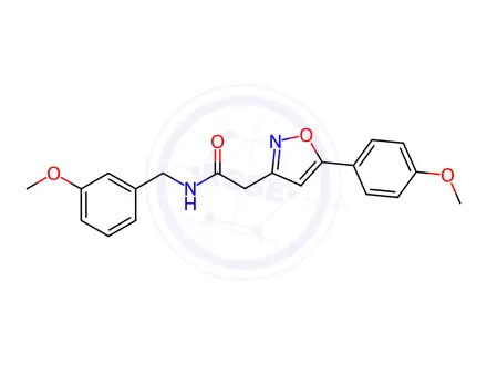Chemical structure of N-(3-Methoxybenzyl)-2-(5-(4-methoxyphenyl)isoxazol-3-yl)acetamide