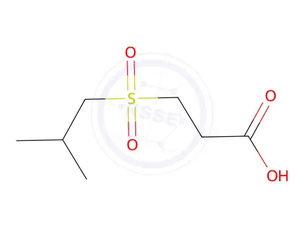 Chemical structure of 3-(2-methylpropanesulfonyl)propanoic Acid