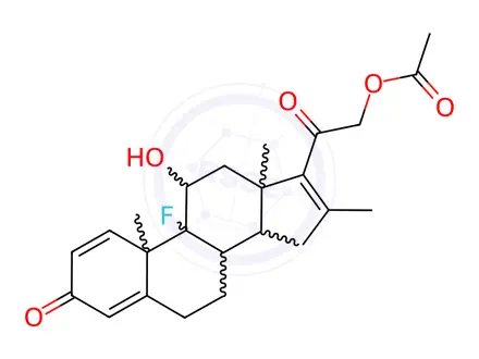 Chemical structure of Fluprednidene Acetate Dermene Impurity