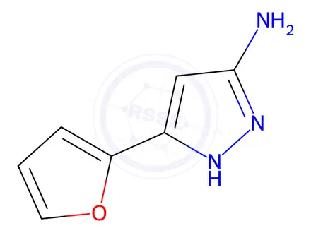 Chemical structure of 3-Amino-5-(2-furyl)pyrazole