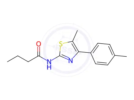 Chemical structure of N-(5-Methyl-4-(p-tolyl)thiazol-2-yl)butyramide