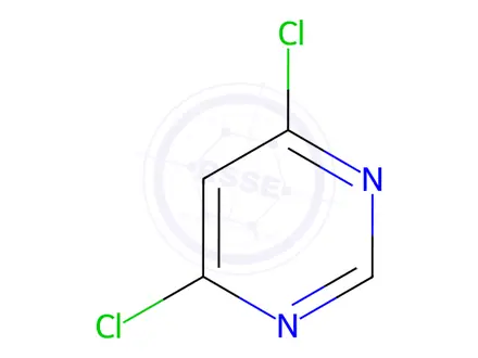 Chemical structure of 4,6-dichloropyrimidine