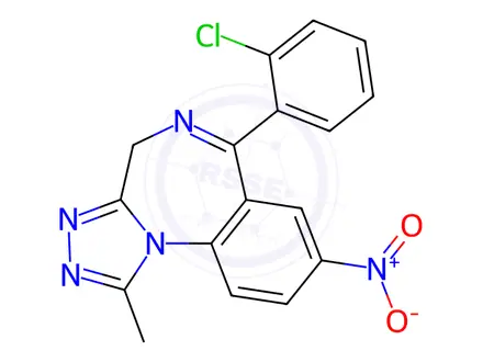 Chemical structure of Clonitrazolam
