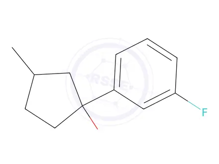 Chemical structure of 1-(3-Fluorophenyl)-3-methylcyclopentan-1-ol