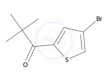 Chemical structure of 1-(4-Bromothiophen-2-yl)-2,2-dimethylpropan-1-one