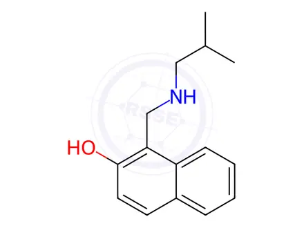 Chemical structure of 1-{[(2-Methylpropyl)amino]methyl}naphthalen-2-ol