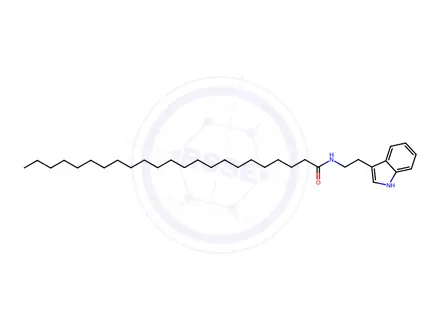 Chemical structure of TRICOSANOIC ACID TRYPTAMIDE