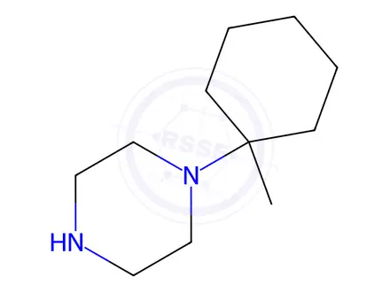 Chemical structure of 1-(1-Methylcyclohexyl)piperazine