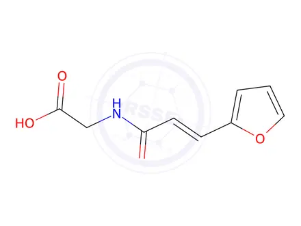 Chemical structure of 2-[3-(furan-2-yl)prop-2-enamido]acetic acid