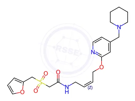 Chemical structure of Lafutidine Sulfone