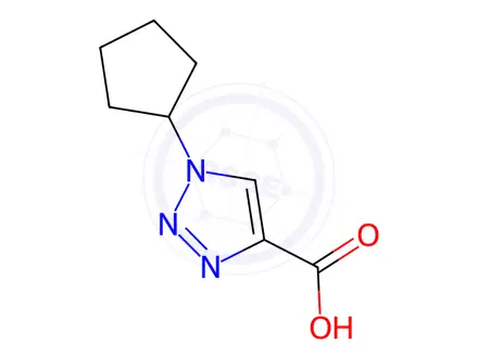 Chemical structure of 1-Cyclopentyl-1h-1,2,3-triazole-4-carboxylic acid
