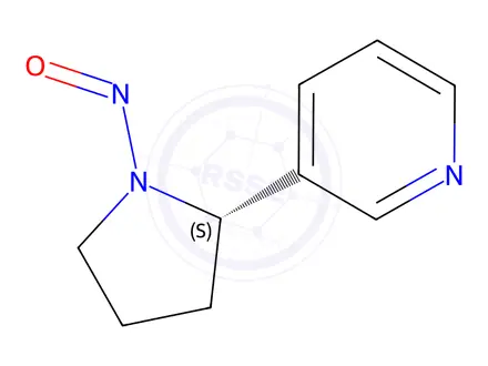 Chemical structure of (2S)-N‘-Nitrosonornicotine