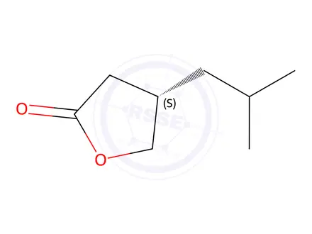 Chemical structure of (S)-4-Isobutyldihydrofuran-2(3H)-one