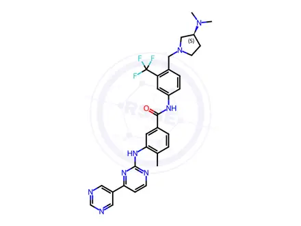 Chemical structure of Bafetinib Hydrochloride Impurity 2