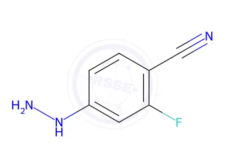 Chemical structure of 2-fluoro-4-hydrazinylbenzonitrile