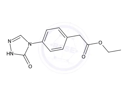 Chemical structure of Ethyl 2-(4-(5-oxo-1,5-dihydro-4H-1,2,4-triazol-4-yl)phenyl)acetate