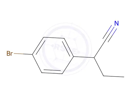 Chemical structure of 2-(4-bromophenyl)butanenitrile