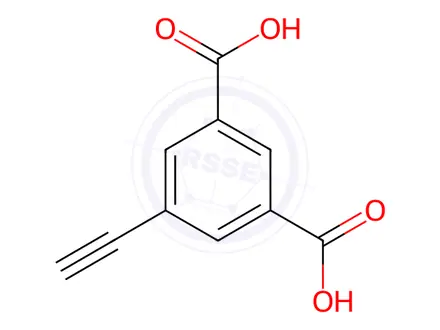 Chemical structure of 5-Ethynylisophthalic acid
