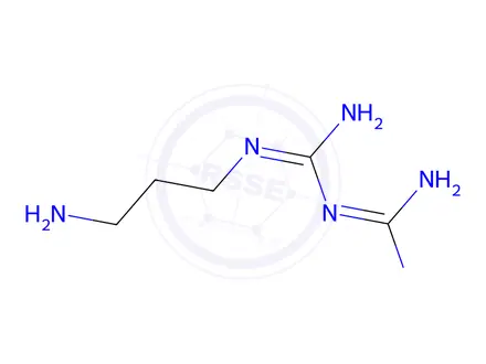 Chemical structure of N-(3-Aminopropyl)imidodicarbonimidic diamide