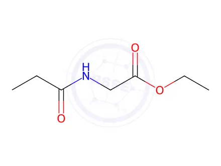 Chemical structure of Ethyl N-propionylglycinate