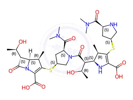 Chemical structure of Meropenem Impurity B