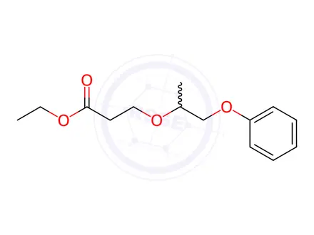 Chemical structure of Ethyl 3-((1-phenoxypropan-2-yl)oxy)propanoate