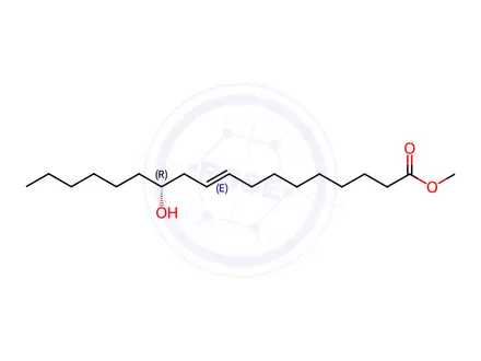 Chemical structure of Methyl Ricinelaidate(C18:1T)