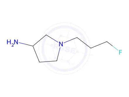 Chemical structure of 1-(3-Fluoropropyl)pyrrolidin-3-amine
