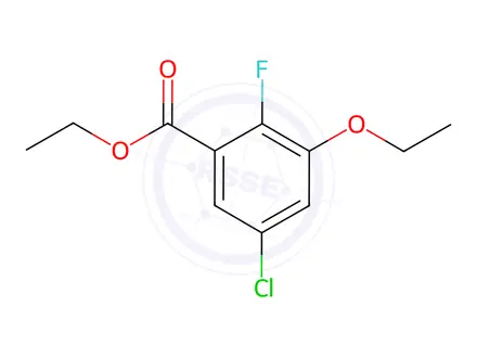 Chemical structure of Ethyl 5-chloro-3-ethoxy-2-fluorobenzoate