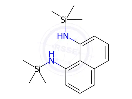 Chemical structure of 1,8-Bis(trimethylsilylamino)naphthalene