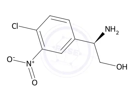 Chemical structure of (r)-2-Amino-2-(4-chloro-3-nitrophenyl)ethan-1-ol