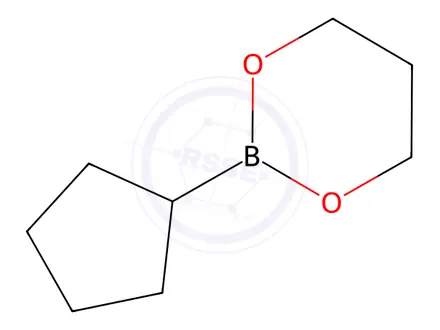 Chemical structure of 2-cyclopentyl-1,3-dioxaborinane