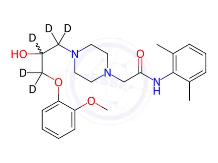 Chemical structure of Ranolazine-d5