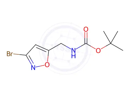 Chemical structure of N-Boc-5-(Aminomethyl)-3-bromoisoxazole