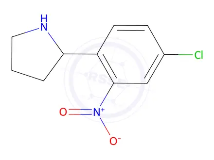 Chemical structure of 2-(4-Chloro-2-nitrophenyl)pyrrolidine