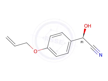 Chemical structure of (R)-4-(2-PROPENYLOXY)-MANDELONITRILE