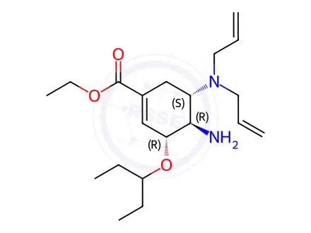 Chemical structure of Oseltamivir Impurity 106