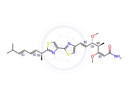 Chemical structure of Myxothiazol
