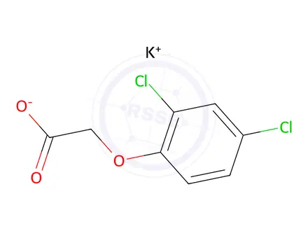 Chemical structure of POTASSIUM (2,4-DICHLOROPHENOXY)ACETATE