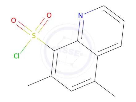Chemical structure of 5,7-Dimethylquinoline-8-sulfonyl chloride