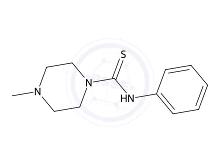 Chemical structure of 4-Methyl-N-phenylpiperazine-1-carbothioamide