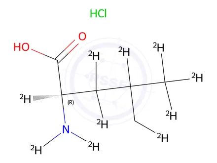 Chemical structure of D-Leucine-d10 Hydrochloride